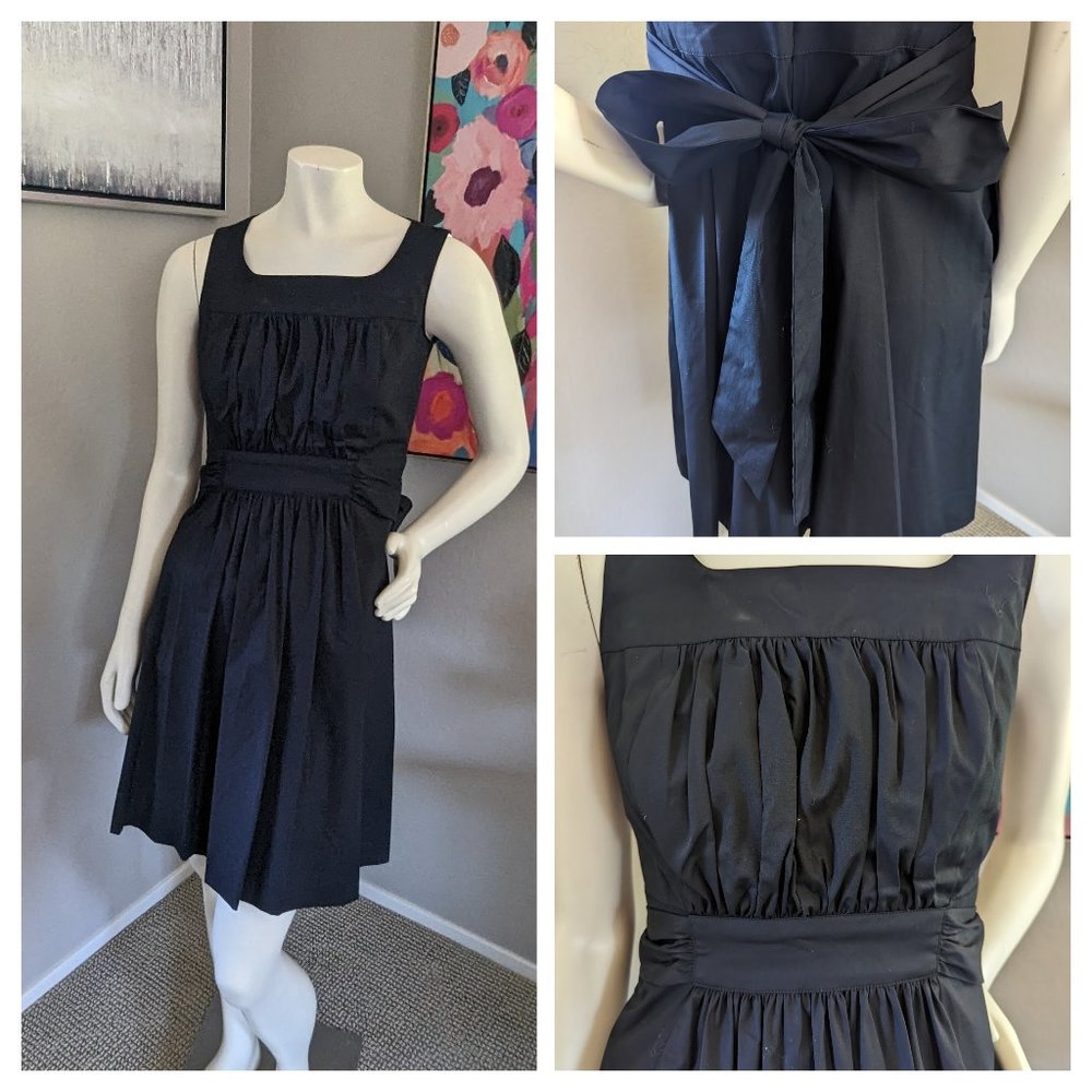RARE Brooks Brothers Black Dress with Big Bow in Back